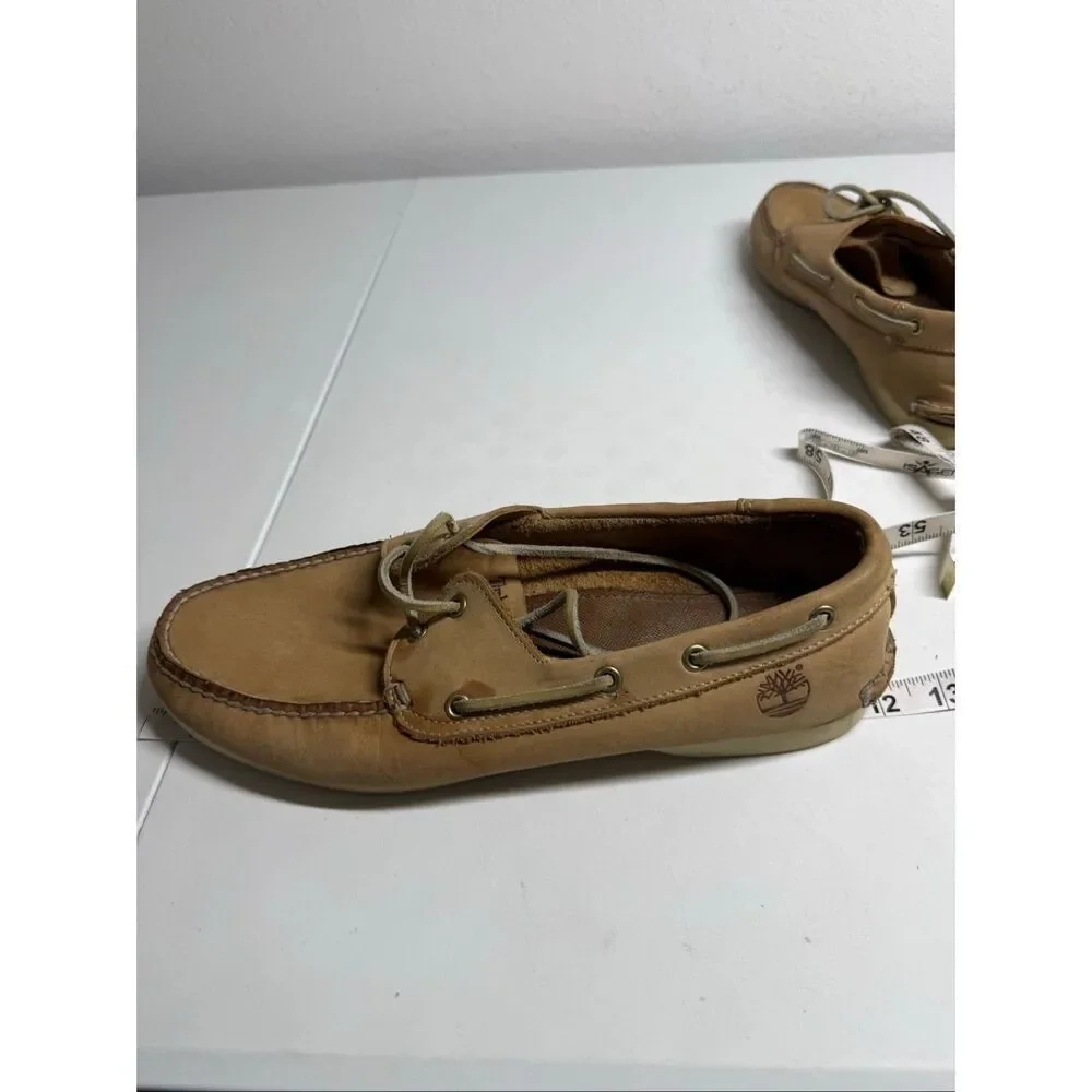 Timberland Men’s Sz 11 Classic Boat Shoes Tan Leather See Description